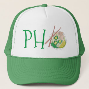 PHO Vietnamesisch Food Chicken Noodle Soup Chopsti Truckerkappe
