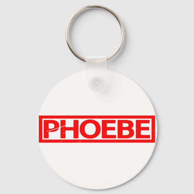 Phoebe Briefmarke Schlüsselanhänger (Vorderseite)
