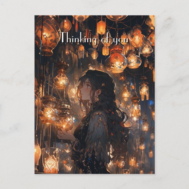 Phoebe in der Halle der Lanterns Postkarte (Vorderseite)