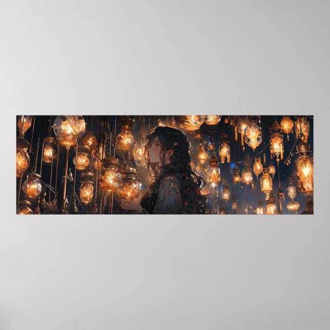 Phoebe in der Halle der Lanterns - Ultra breit Poster (Vorne)