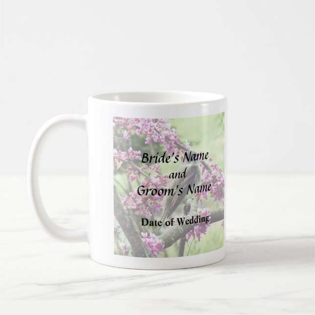 Phoebe in einem Redbud Tree Kaffeetasse (Links)