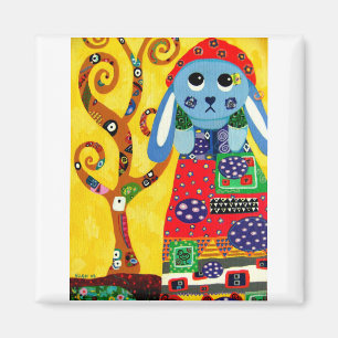 Phoebe in Klimt Magnet