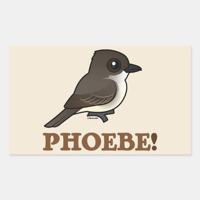 PHOEBE! RECHTECKIGER AUFKLEBER (Vorderseite)