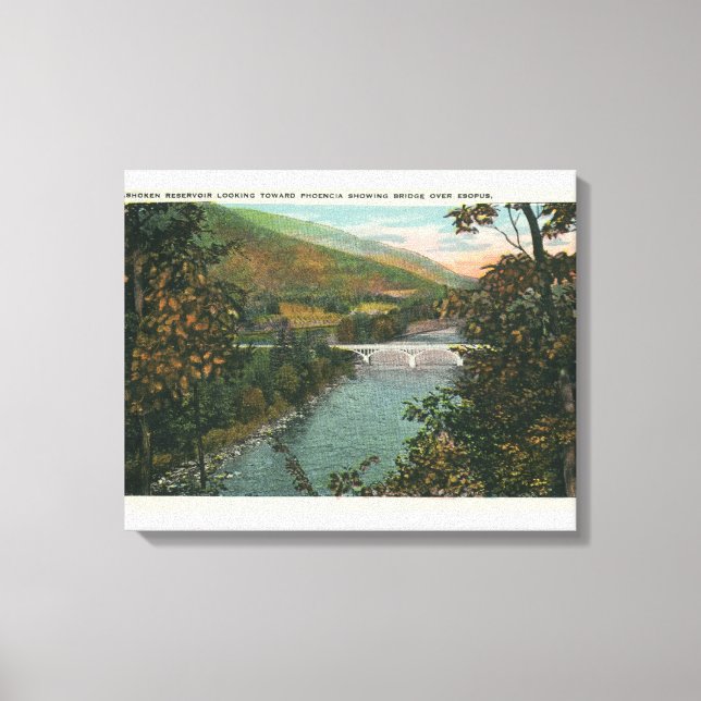 Phoencia, Brücke über Esopus Leinwanddruck (Vorderseite)