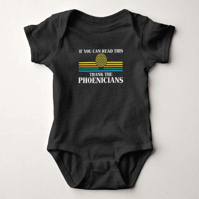 Phoenicia History Teacher Vielen Dank Baby Strampler (Vorderseite)