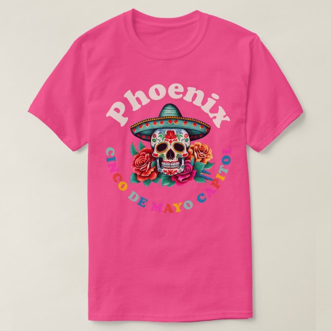 Phoenix 2023 Sugar Skull Arizona T-Shirt (Design vorne)