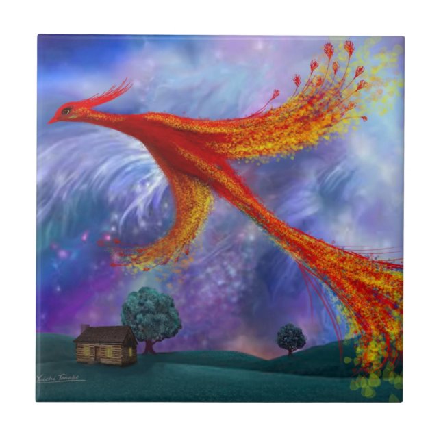 Phoenix abends fliese (Vorderseite)