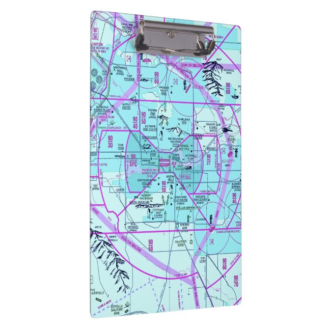 Phoenix Airport Flyway Chart Klemmbrett (Rechts)