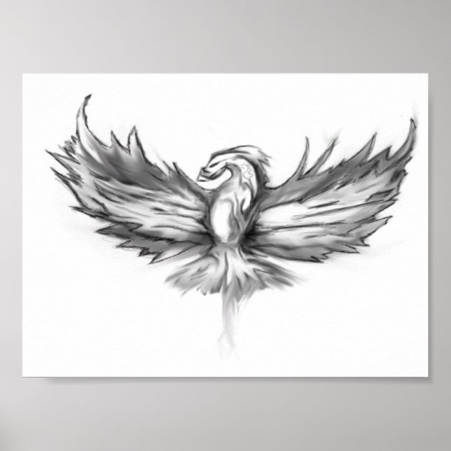 Phoenix-Anstieg - 8 x 6 Poster (Vorne)