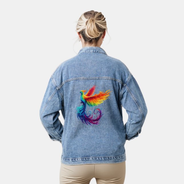 Phoenix arc-en-ciel se lèvent avec fierté LGBTQ Bi (Modèle)