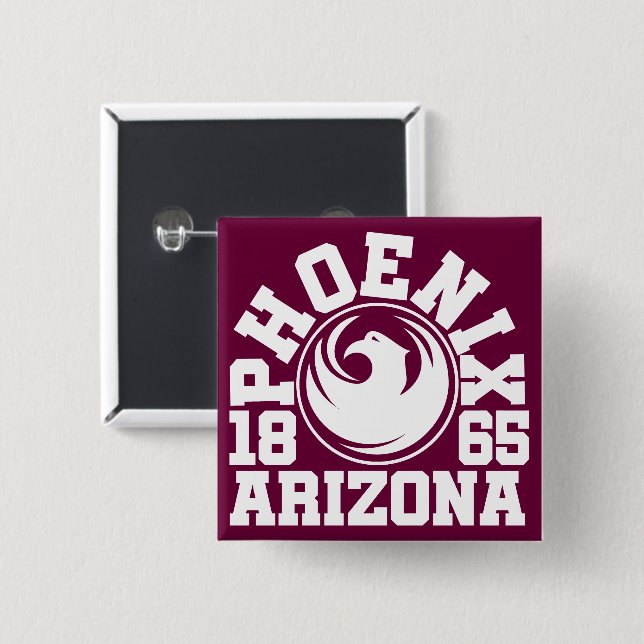 Phoenix, Arizona Button (Vorne & Hinten)