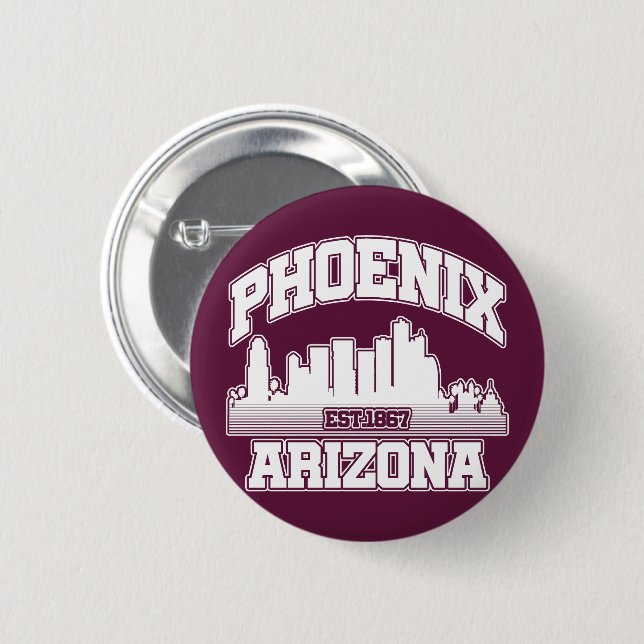 Phoenix, Arizona Button (Vorne & Hinten)