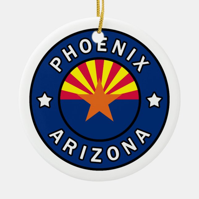 Phoenix Arizona Keramik Ornament (Vorne)