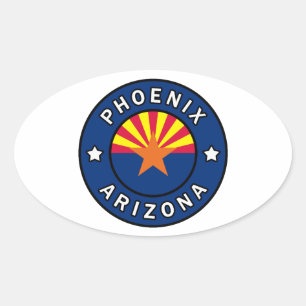 Phoenix Arizona Ovaler Aufkleber