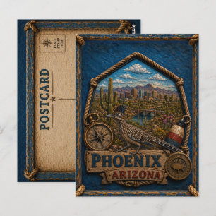 Phoenix Arizona Postkarte Vintage Reise