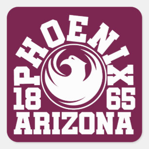 Phoenix,Arizona Quadratischer Aufkleber