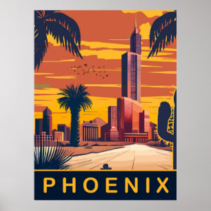 Phoenix, Arizona, Reise Poster