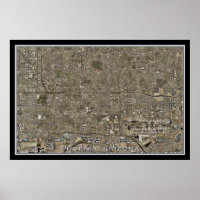 Phoenix Arizona Satellite Poster Carte
