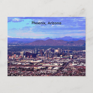 Phoenix Arizona Skyline am Tag Postkarte