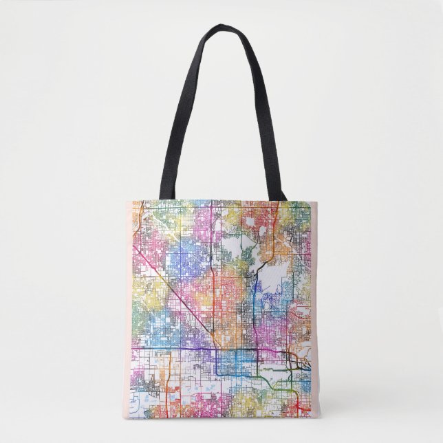 Phoenix Arizona Stadtkarte Tasche (Vorderseite)