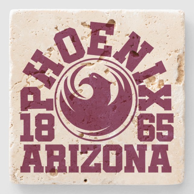 Phoenix, Arizona Steinuntersetzer (Vorderseite)