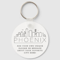 Phoenix, Arizona Stilisierte Skyline | Benutzerdef