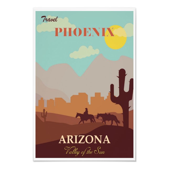 Phoenix Arizona Travel Poster (Devant)