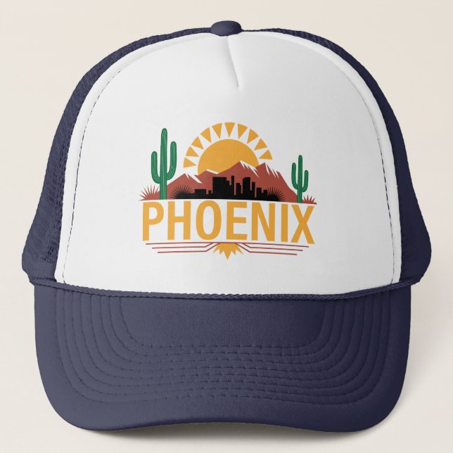 Phoenix Arizona Truckerkappe (Vorderseite)