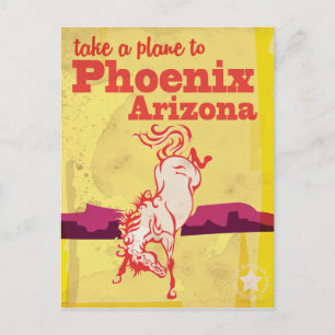 Phoenix, Arizona USA Vintage-Reiseposter Postkarte