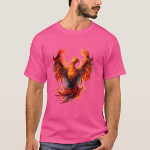 Phoenix Artwork Verjüngung Mythischer Vogel Phoeni T-Shirt