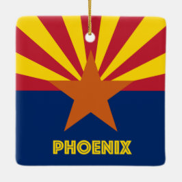 Phoenix AZ Flag Keramikornament