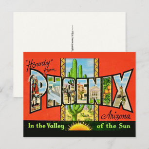 Phoenix AZ Retro Postkarte
