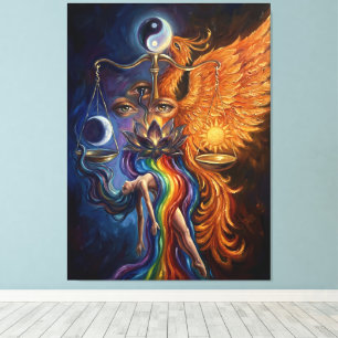 Phoenix Balance Spiritual Leinwandkunst Leinwanddruck