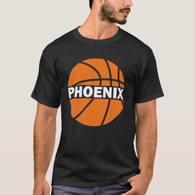 Phoenix Basketball Valley PHX Arizona B Ball T-Shirt (Vorderseite)