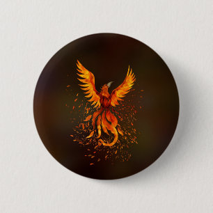 Phoenix Bird Button