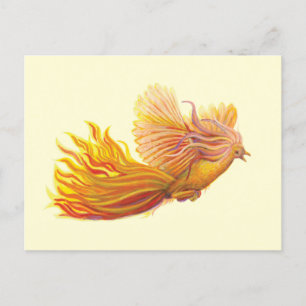 Phoenix Bird im Flug Postkarte