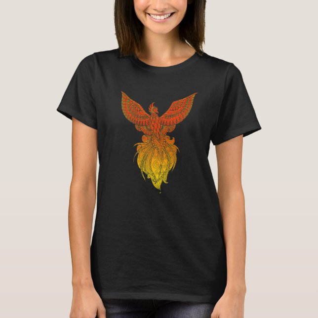 Phoenix Bird Mystical Creature Mythology T-Shirt (Vorderseite)