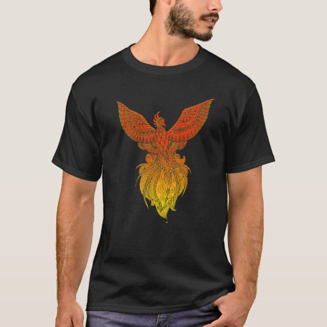 Phoenix Bird Mystical Creature Mythology T-Shirt (Vorderseite)