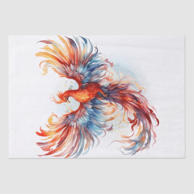 Phoenix Bird Mythology Seidenpapier (Vorderseite)