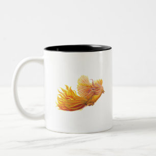 Phoenix Bird Rising Zweifarbige Tasse