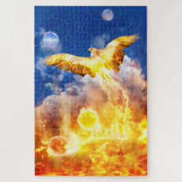 Phoenix Bird STEIGT ÜBER IHREN TROUBLES