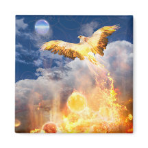 Phoenix Bird STEIGT ÜBER IHREN TROUBLES