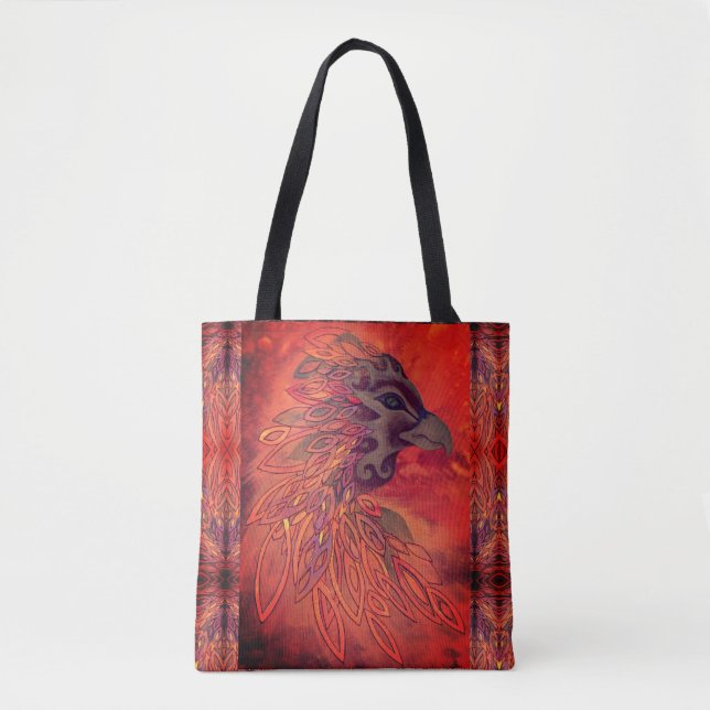 Phoenix Bird Tote Bag Tasche (Vorderseite)