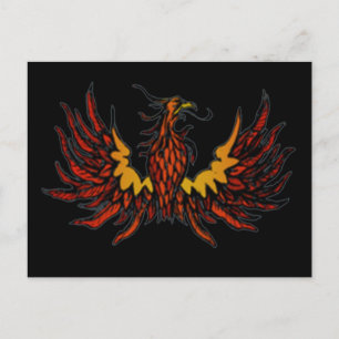 Phoenix Black Postkarte
