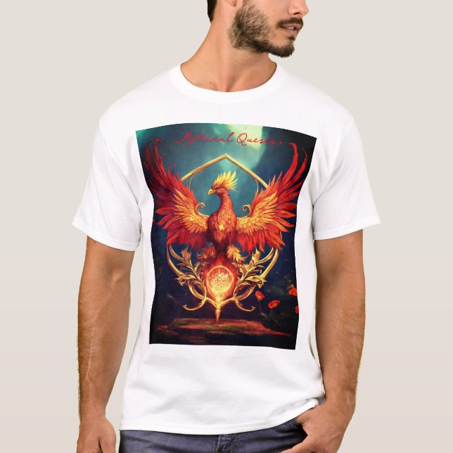 Phoenix Blume Sigil - Fantasy D&D Cinematic Art P T-Shirt (Vorderseite)
