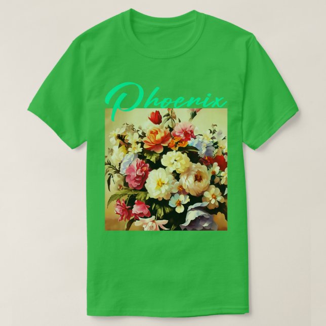 Phoenix-Blume T-Shirt (Design vorne)