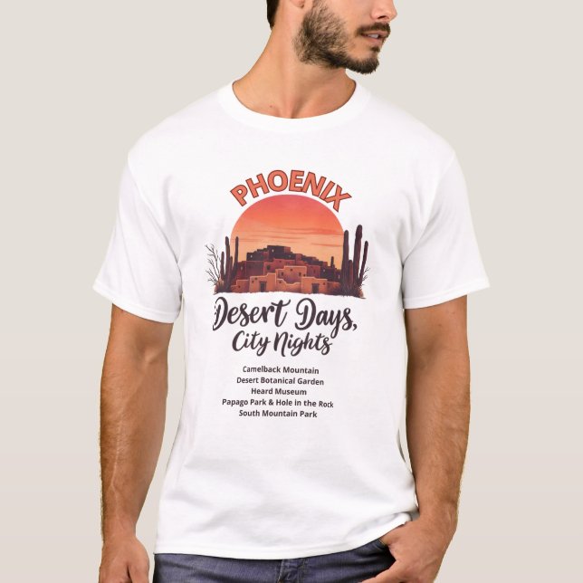 Phoenix "Desert Days, City Nights" T-Shirt (Vorderseite)