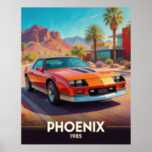 Phoenix Desert Performance Drive 1985 Arizona Poster