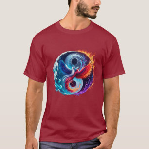 Phoenix & Drache Yin Yang T-Shirt 