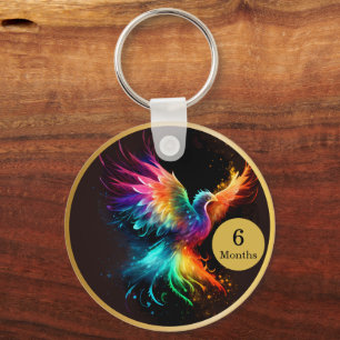 Phoenix Erholung Milestone-Geschenk Schlüsselanhänger